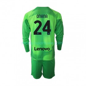 Koszulka Inter Mediolan Andre Onana 24 Bramkarska Dziecięcy Trzeci Stroje Piłkarskie 2022/23 Długi Rękaw